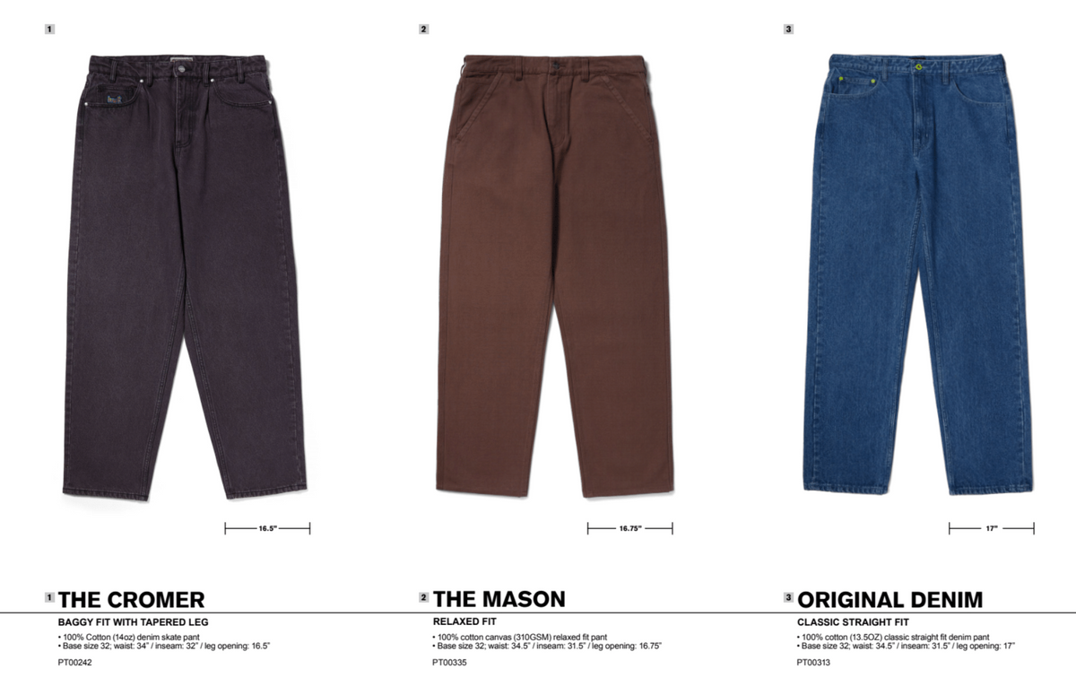 Huf Cromer Pant: Stone Wash Indigo