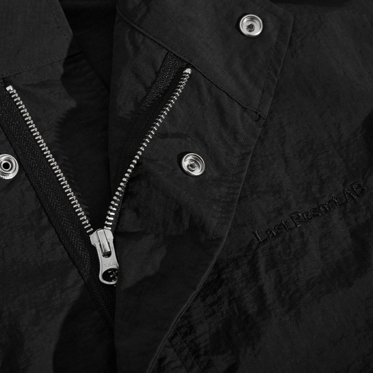 Last Resort Cropped Parka Black