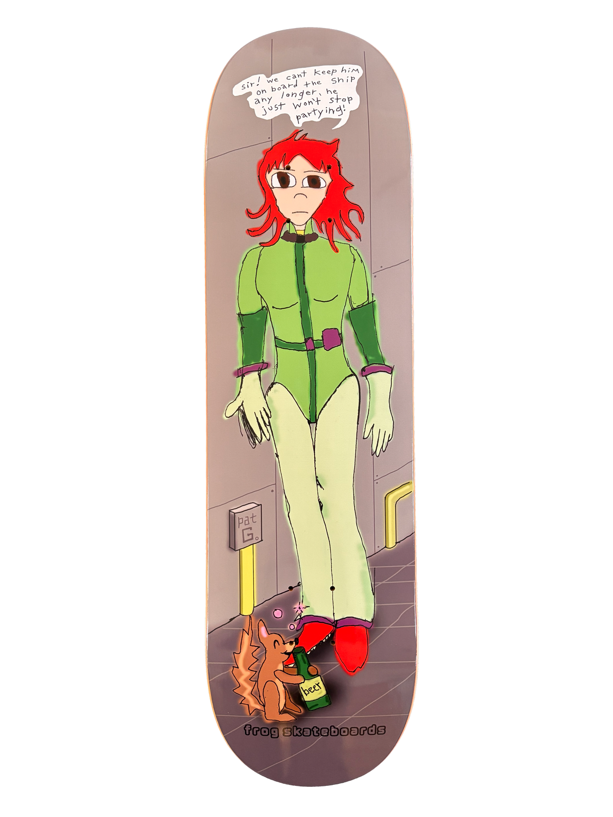 Frog Party Squirrel (Pat G) Deck: Assorted Sizes