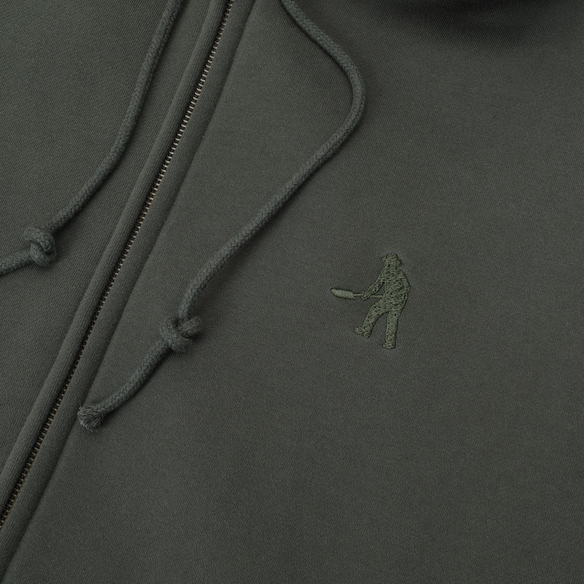 Pass-Port Solid Workers Zip Hood Dark Elm