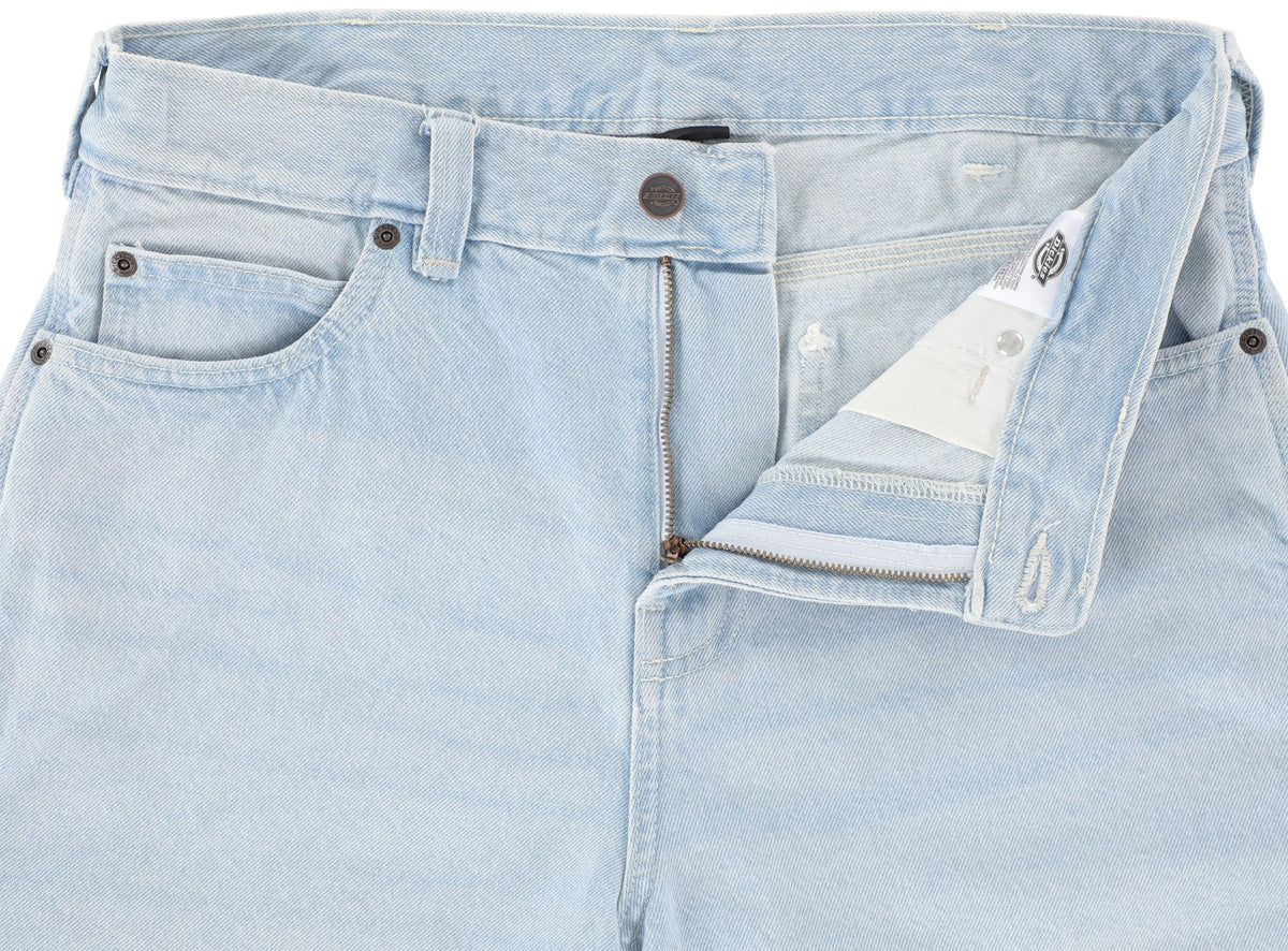 Dickies 958 Work Jeans Short 13" Loose Fit: Fog Blue