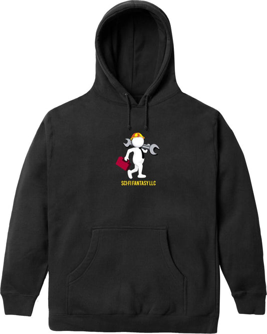 Sci-Fi Fantasy Tech Support Hood Black