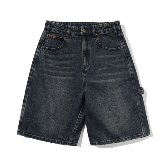 Butter Carpenter Denim Shorts: Slub Dark Indigo