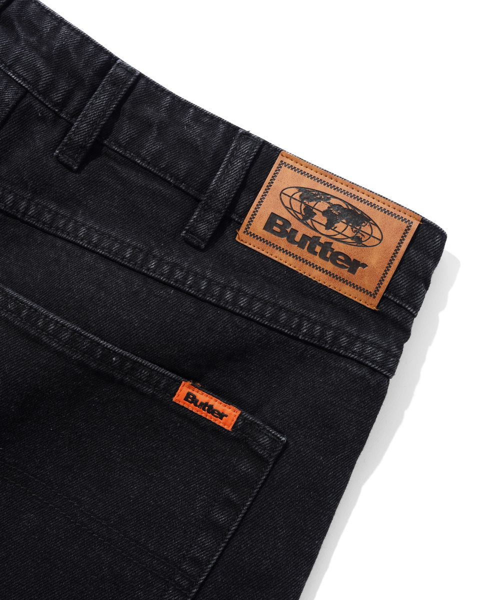 Butter Relaxed Denim Jean Flat Black