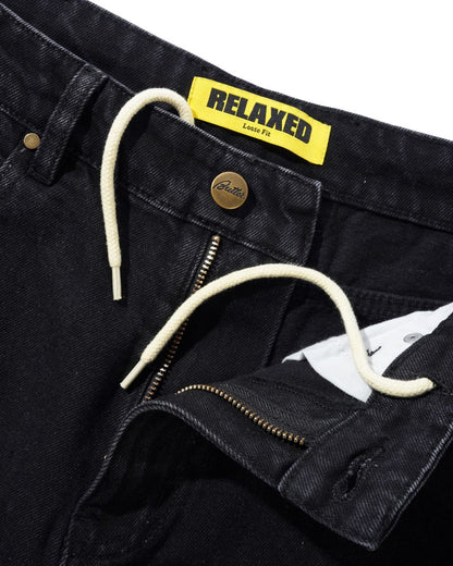 Butter Relaxed Denim Jean Flat Black
