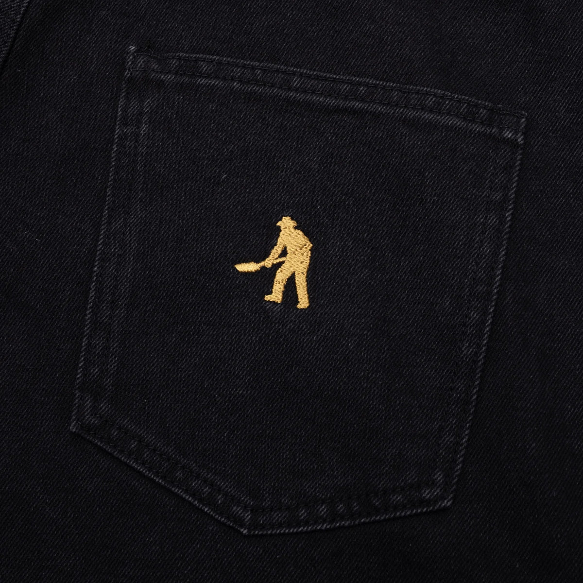 Pass-Port Workers Club Jean Short R47: Washed Black