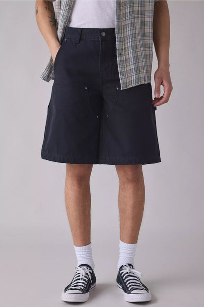 Dickies Canvas Loose Double Knee Shorts Black