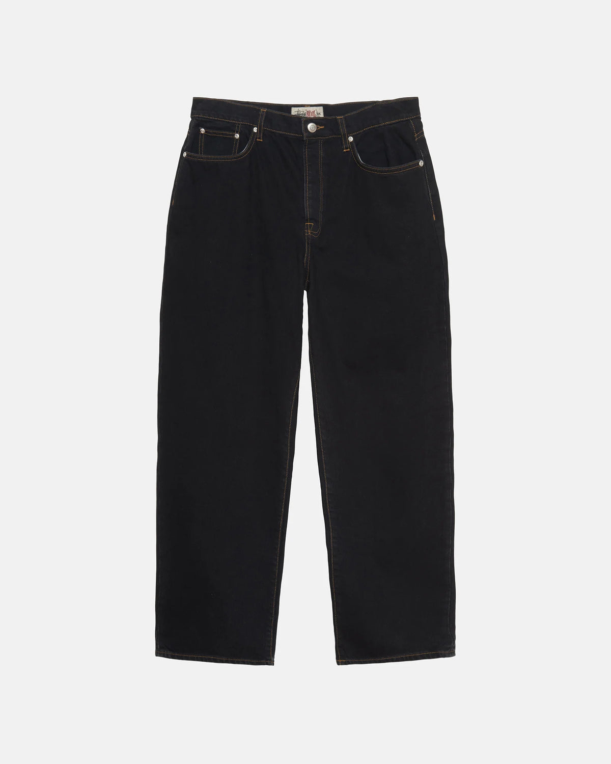 Stüssy Big Ol' Jean Denim: Washed Black w/ Contrast Stitch