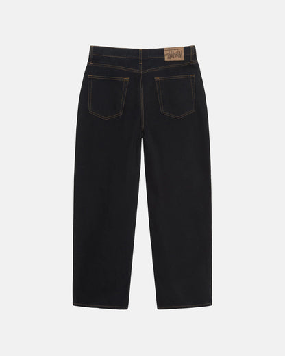 Stüssy Big Ol' Jean Denim: Washed Black w/ Contrast Stitch