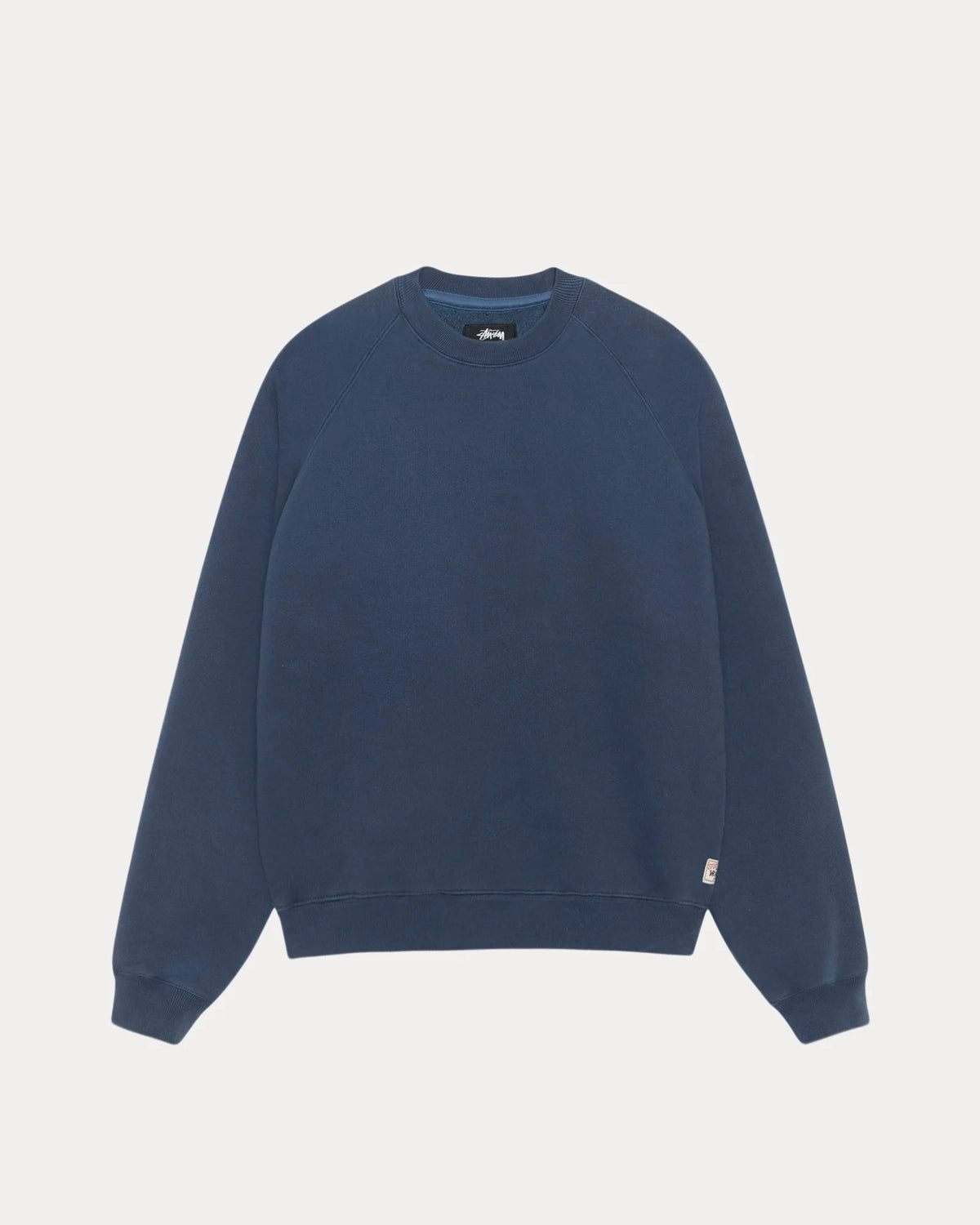 Stüssy Fleece Raglan Crew: Navy