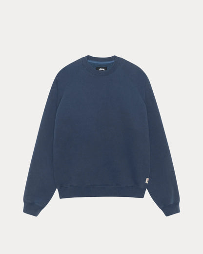 Stüssy Fleece Raglan Crew: Navy