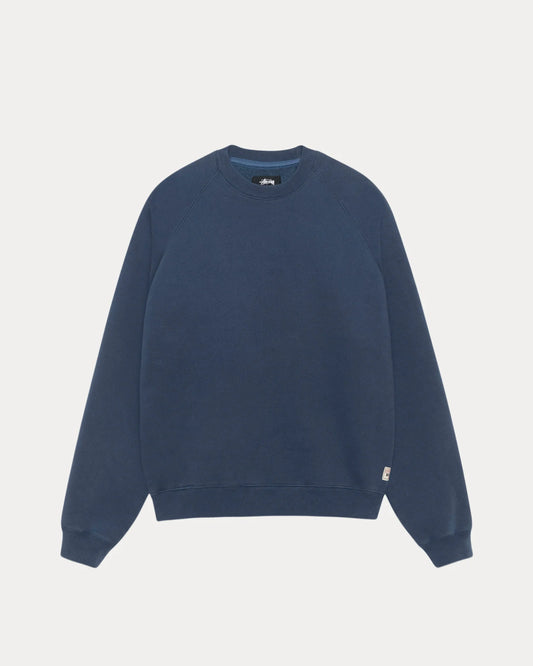 Stüssy Fleece Raglan Crew: Navy