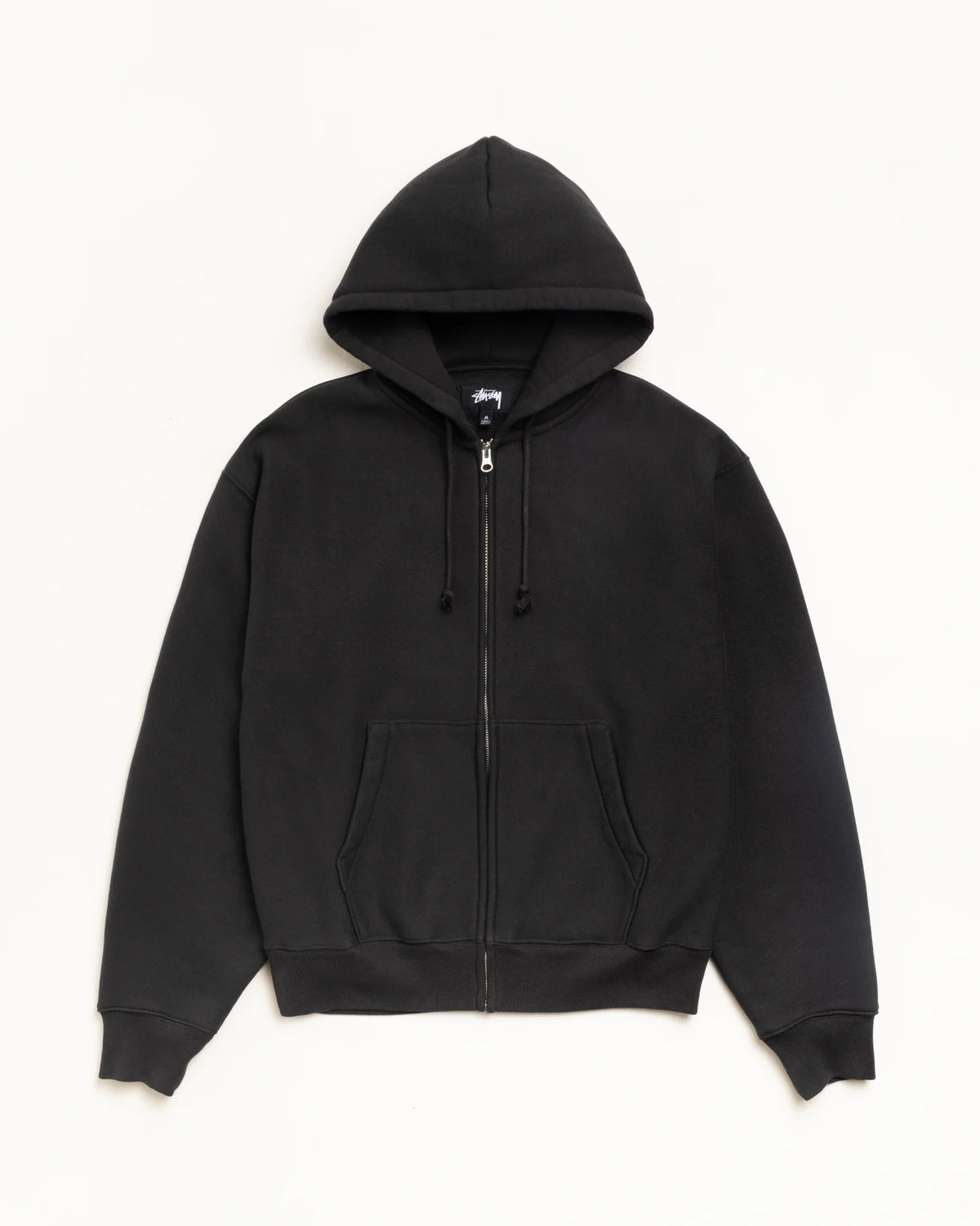 Stüssy Cursive Applique Zip Hood Black