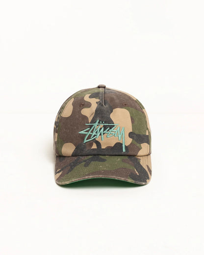 Stüssy Big Stock Snapback Woodland Camo
