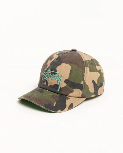 Stüssy Big Stock Snapback Woodland Camo
