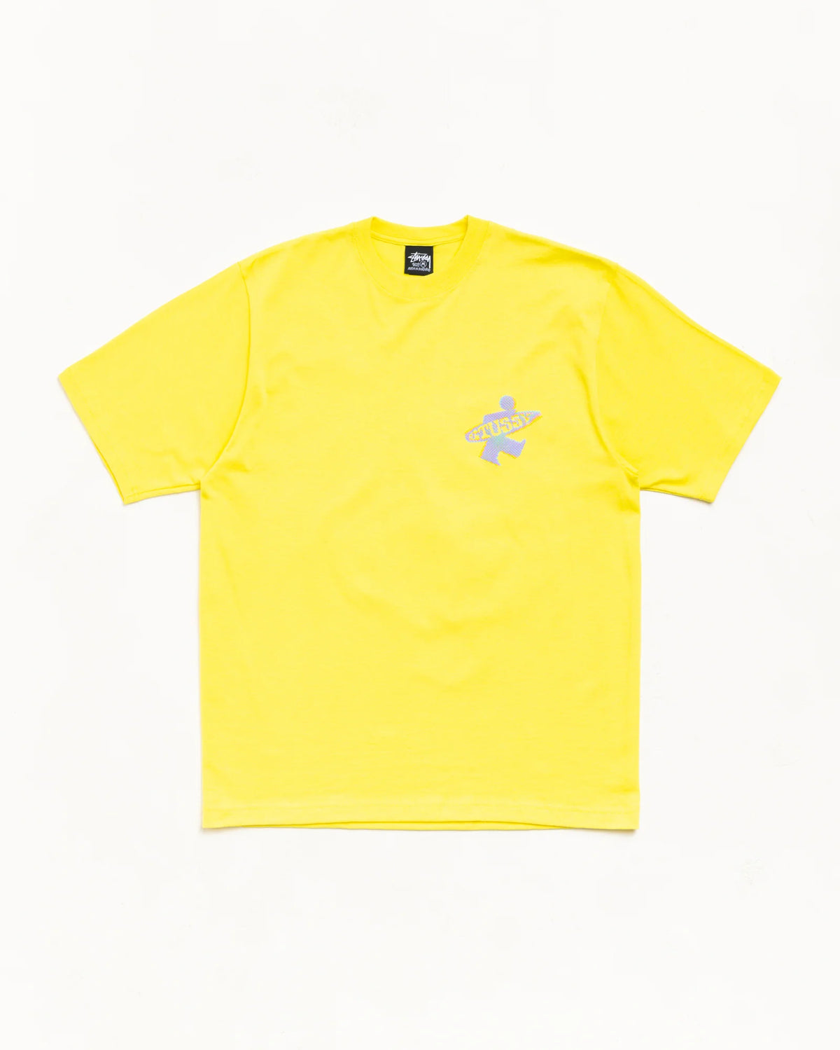 Stüssy Dot Surf Puff Print Tee: Lemon