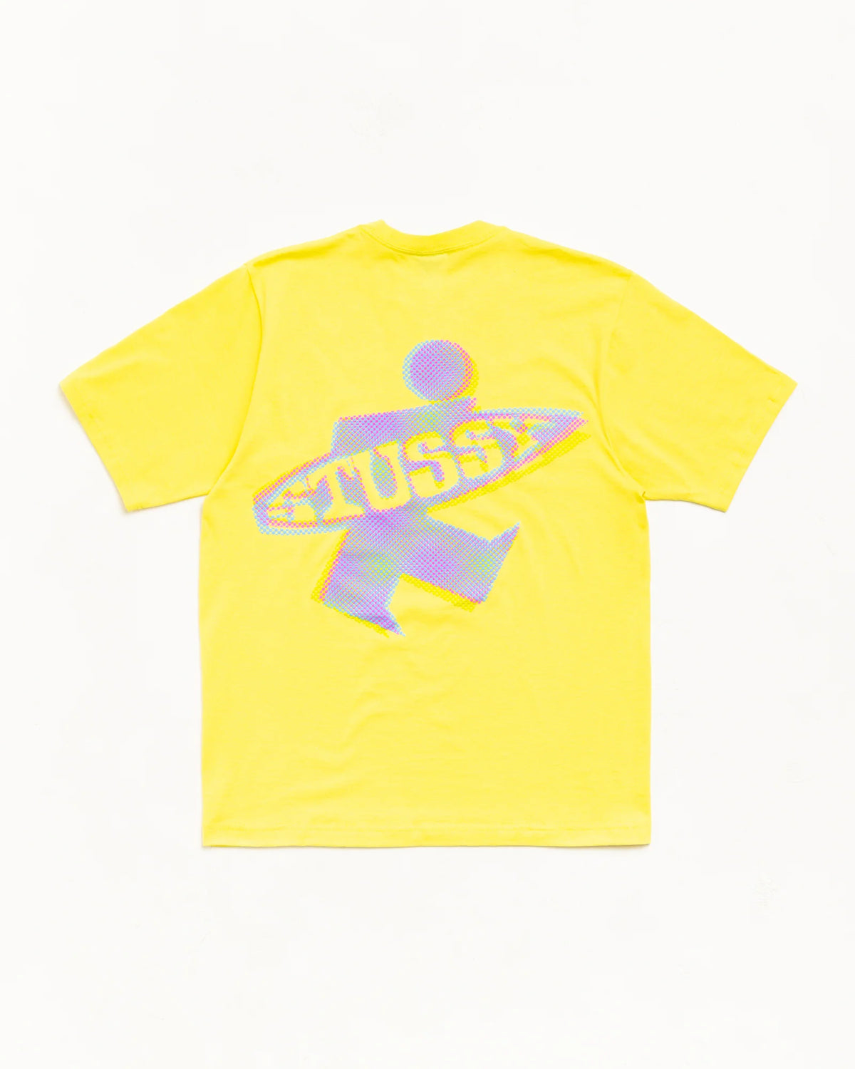 Stüssy Dot Surf Puff Print Tee: Lemon
