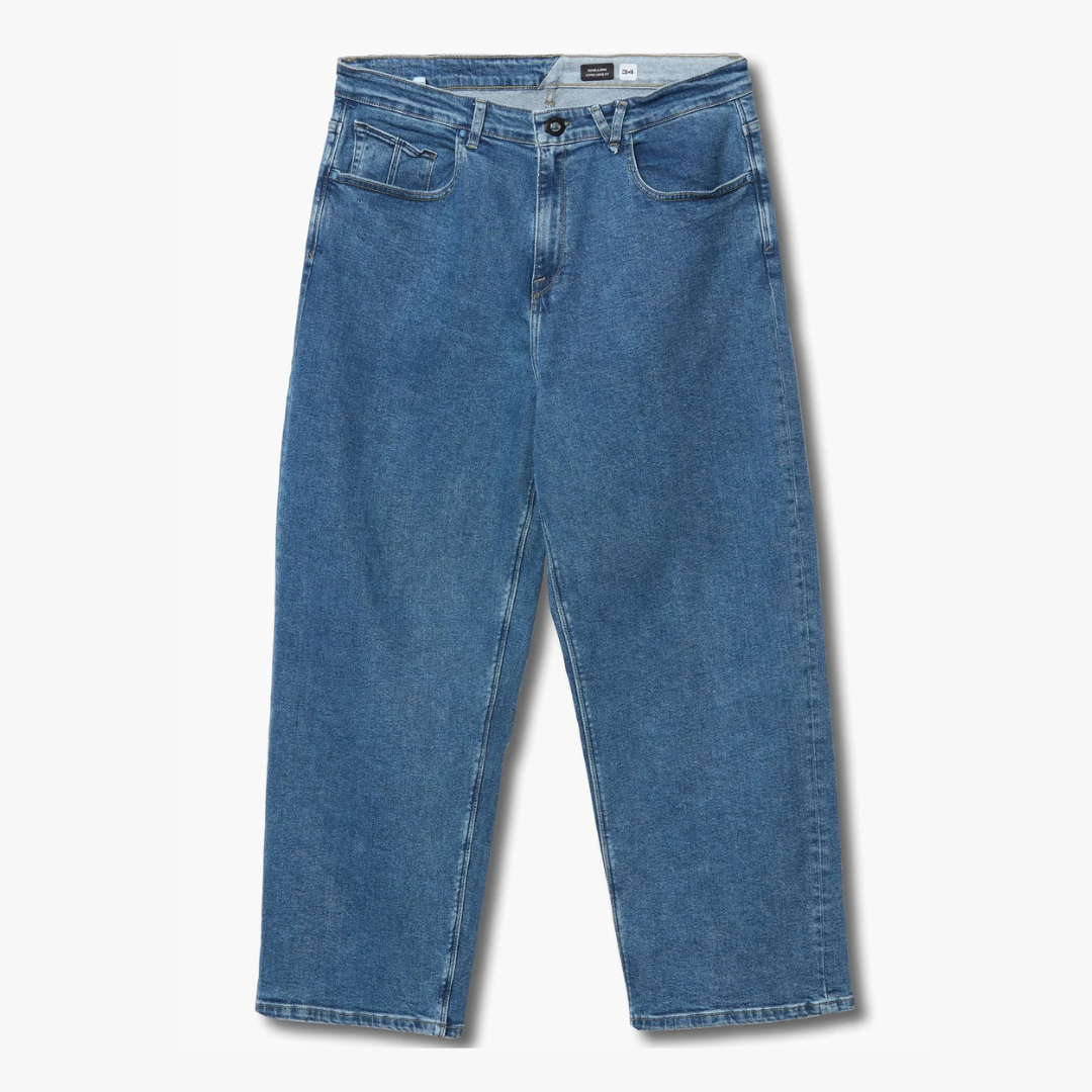 Volcom Chillow Denim Jeans: Deep River Blues
