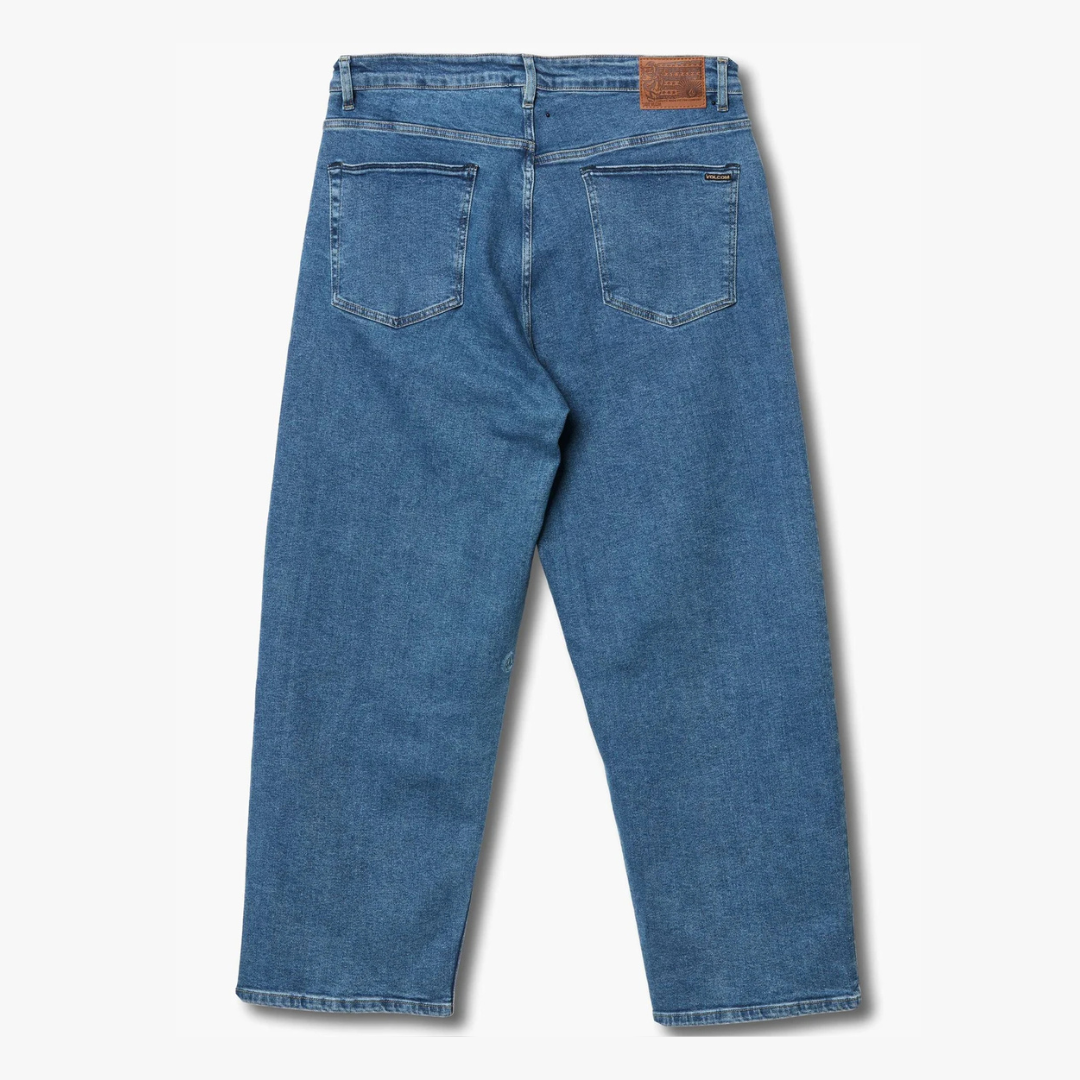 Volcom Chillow Denim Jeans: Deep River Blues