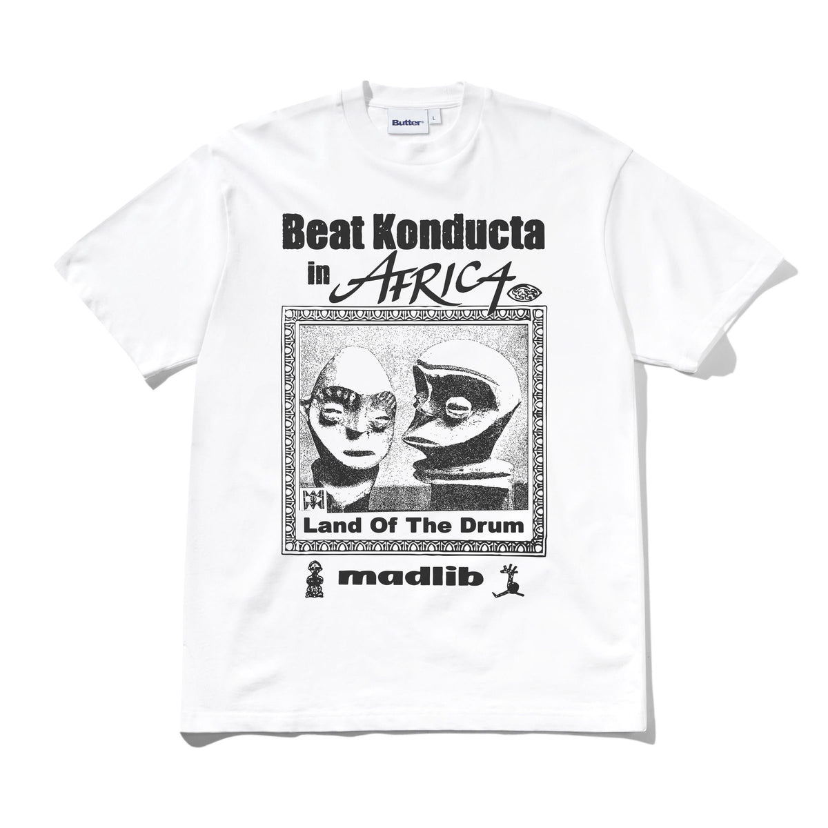 Butter Madlib Africa Tee White