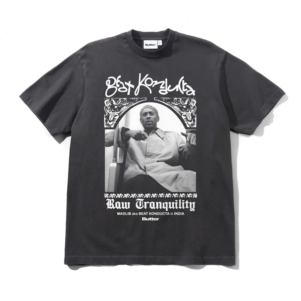 Butter Madlib India Tee Washed Black