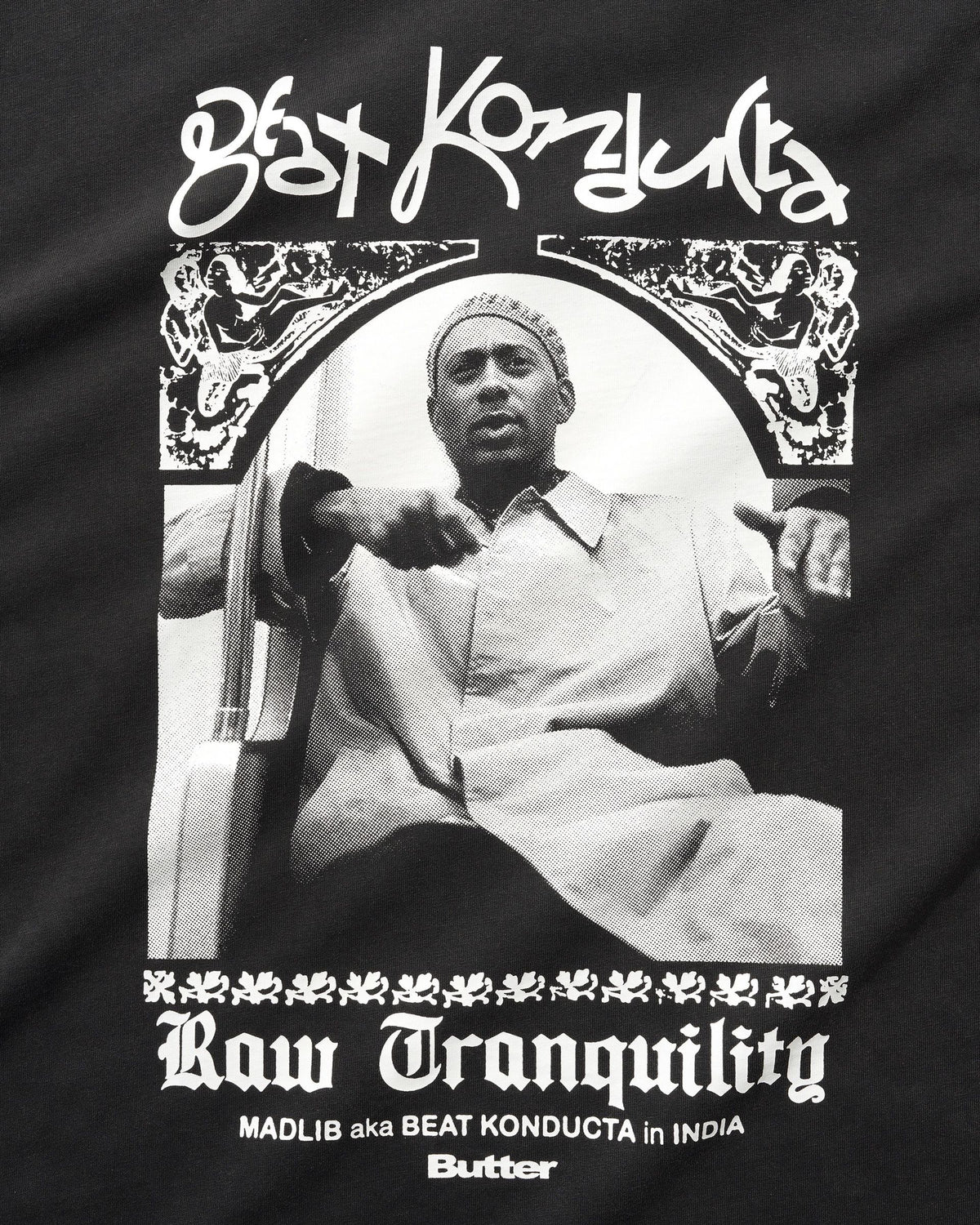 Butter Madlib India Tee Washed Black