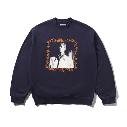 Butter Madlib Loop Digga Crewneck Washed Navy