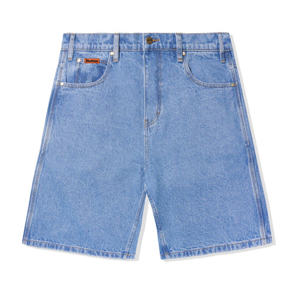 Butter Baggy Denim Shorts: Washed Indigo