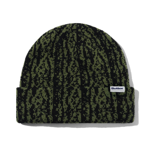 Butter Lowland Camo Beanie Green