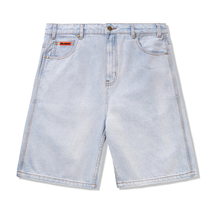 Butter Baggy Denim Shorts: Light Blue