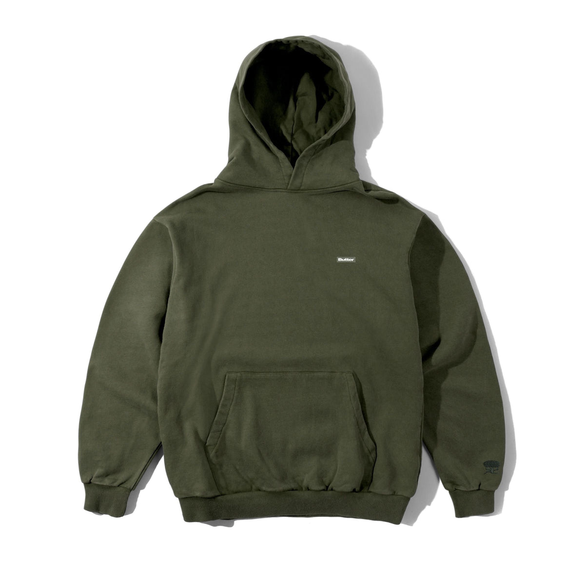 Butter Basic Pullover Hood Washed Army