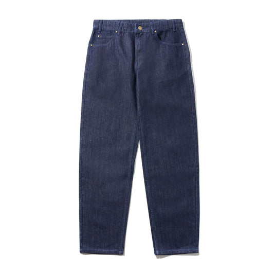Butter Straight Leg Denim Jeans: Dark Indigo