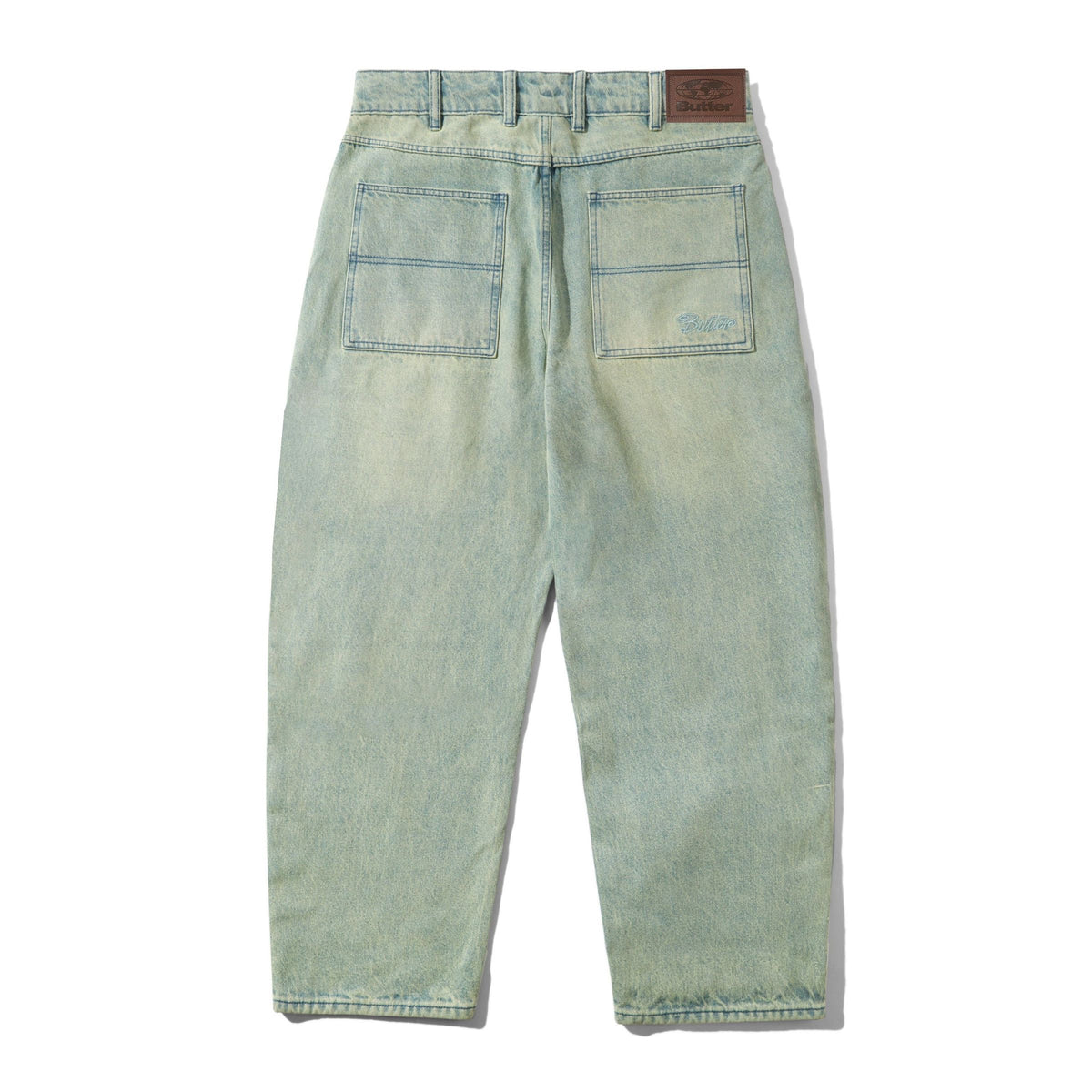 Butter Trim Denim Jeans: Sunfade Blue