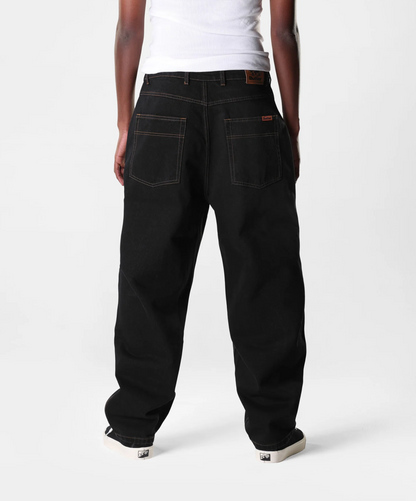 Butter Baggy Denim Jeans: Washed Black