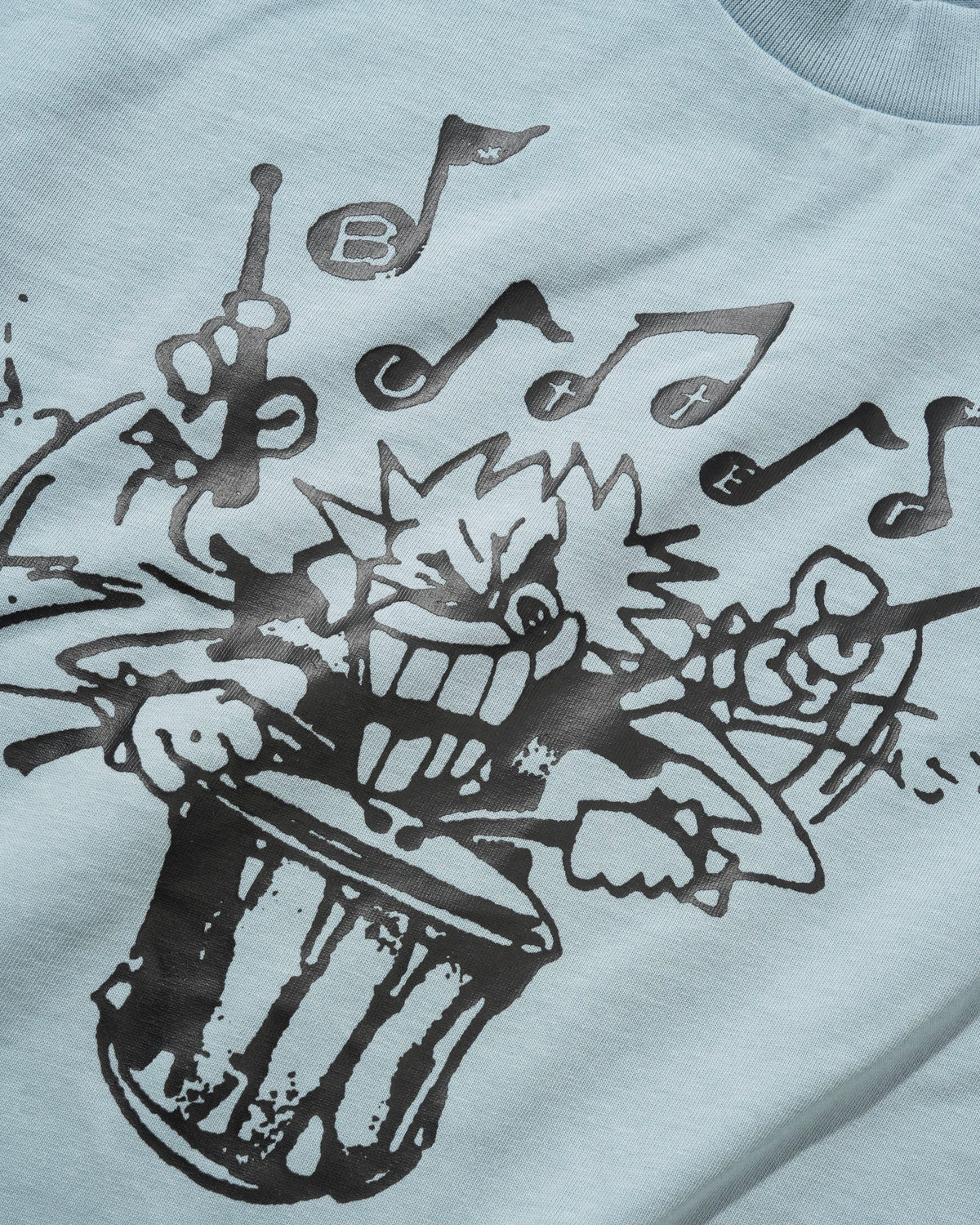 Butter Blaring Tee Grey Blue