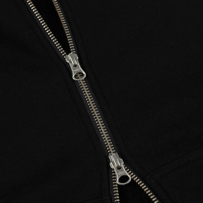 Dime Cursive Zip Hoodie Black