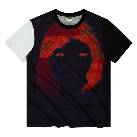 Violet Dead Ringer Tee Black