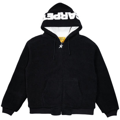 Carpet Co Plaid Fleece Jacket Black