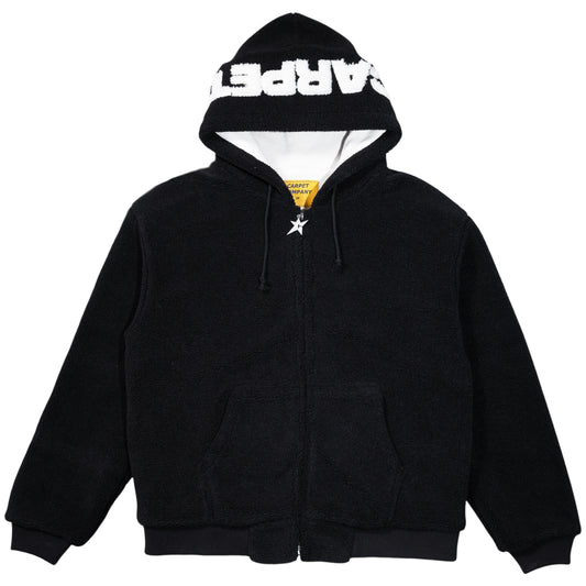 Carpet Co Plaid Fleece Jacket Black