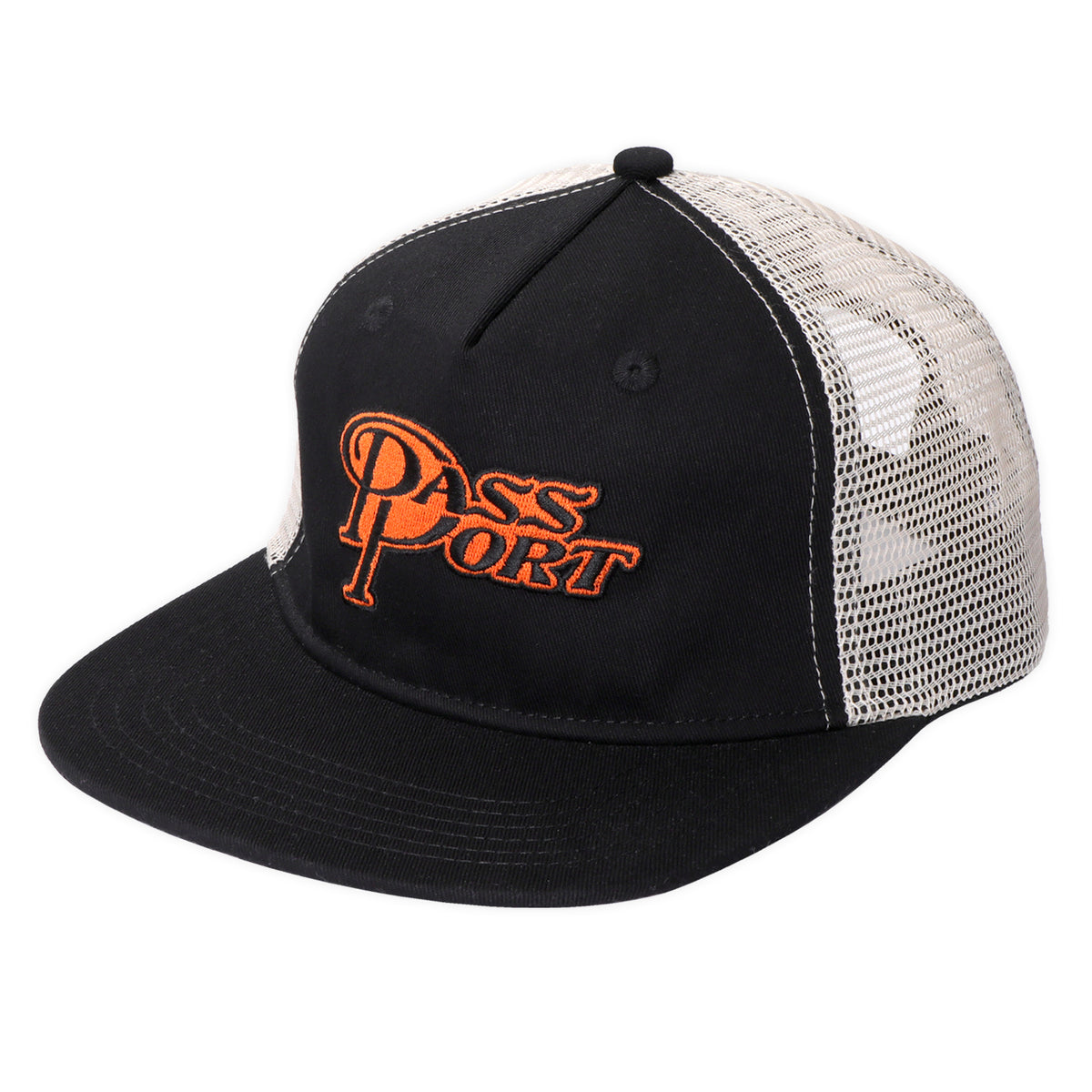 Pass-Port Minimum Output Workers Trucker Hat Black