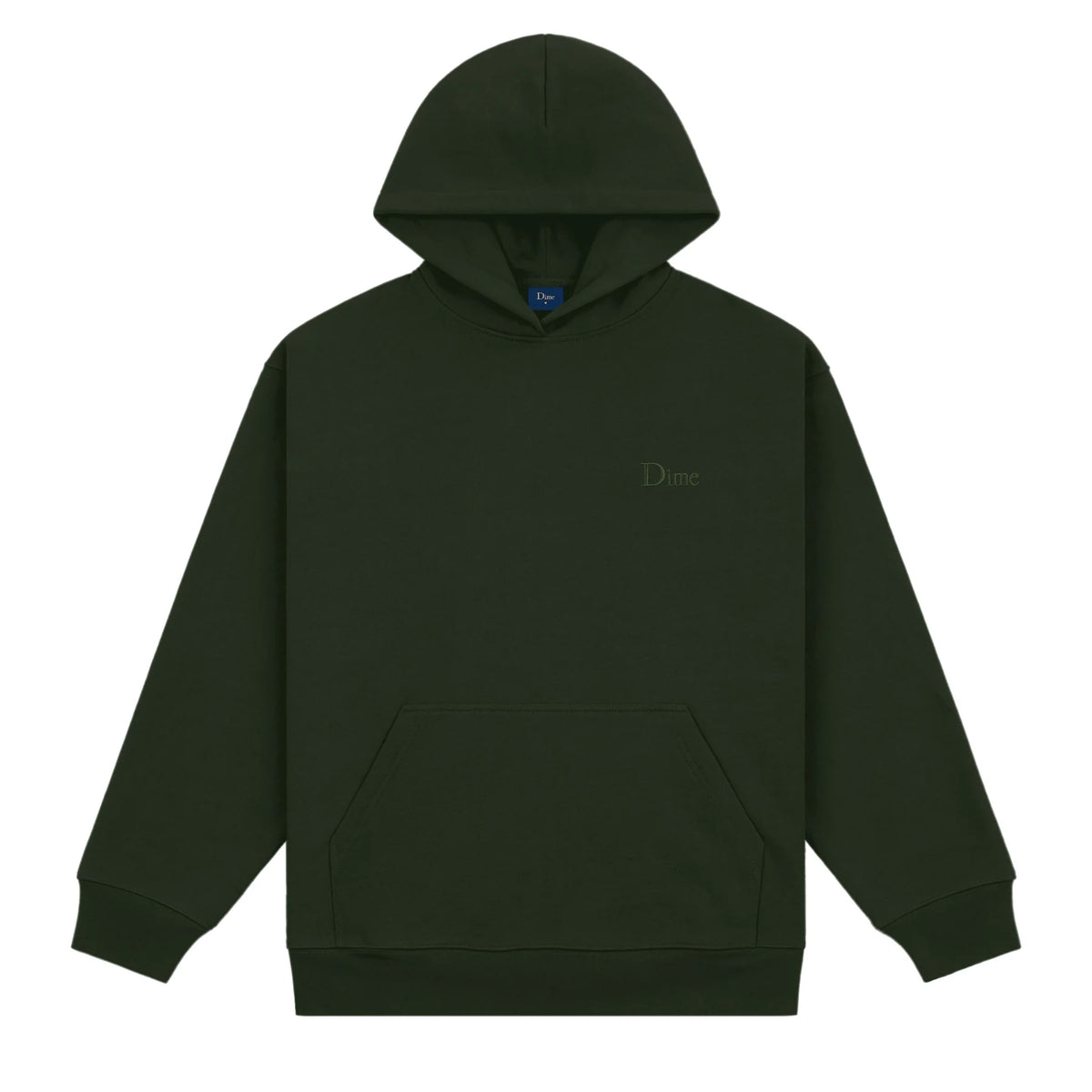 Dime Classic Small Logo Hoodie Forest Green