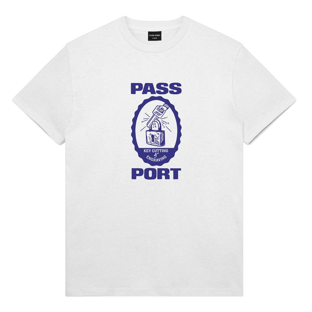 Pass-Port Hercu~locks Tee White