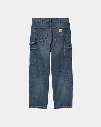 Carhartt WIP OG Single Knee Pant: Blue Dk Used Wash