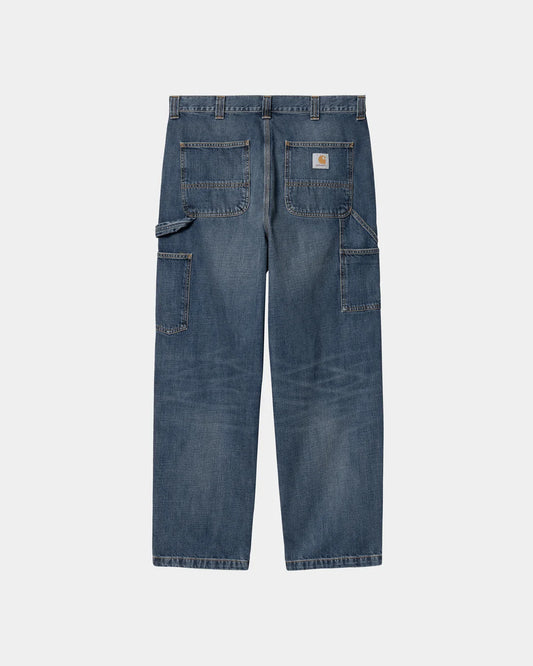 Carhartt WIP OG Single Knee Pant: Blue Dk Used Wash