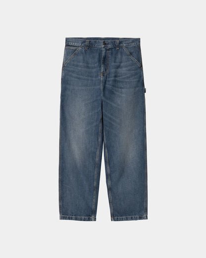 Carhartt WIP OG Single Knee Pant: Blue Dk Used Wash