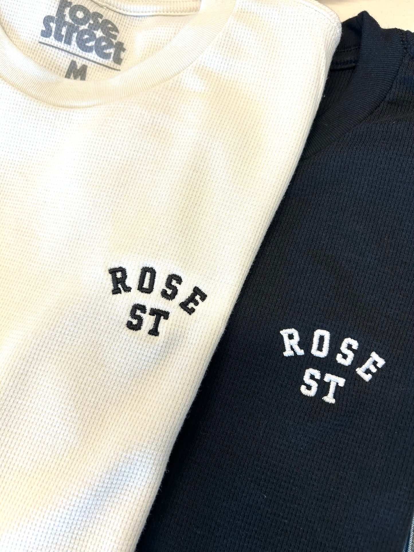 Rose Street Arc Logo Thermal Long Sleeve: Black