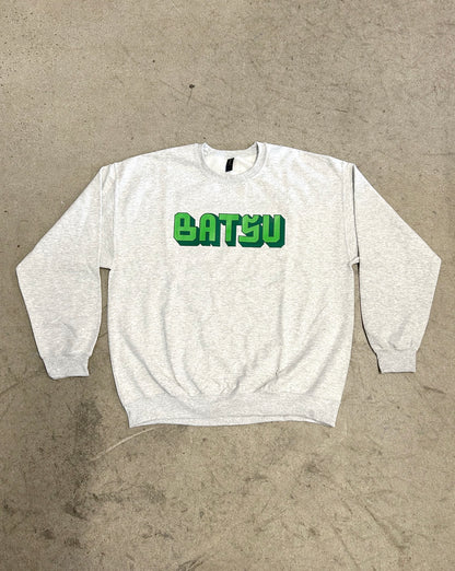 Batsu Curved Logo Crew Ash Gray
