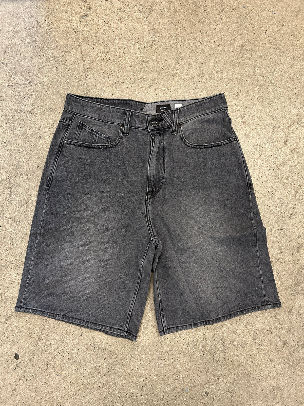Volcom Billow Denim Shorts Concrete