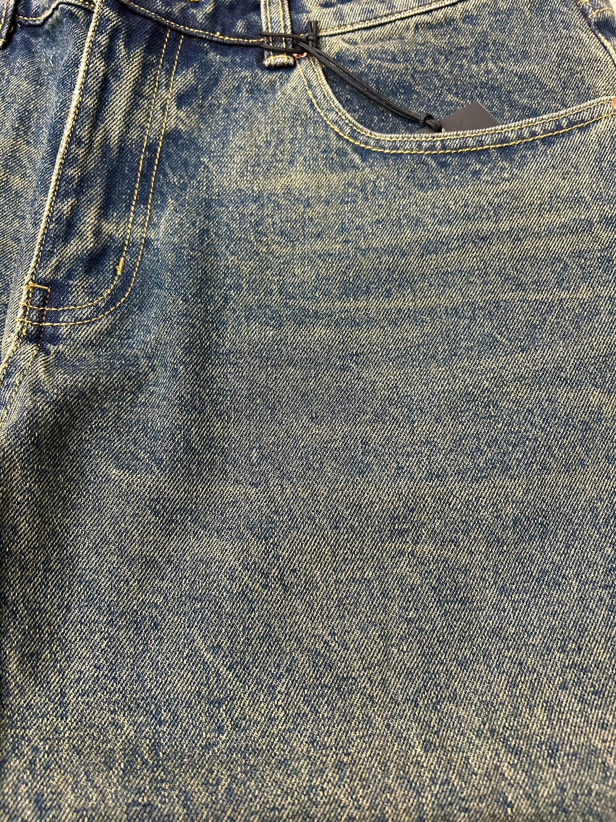 Frog Five Pocket Denim Pants: Green Wash