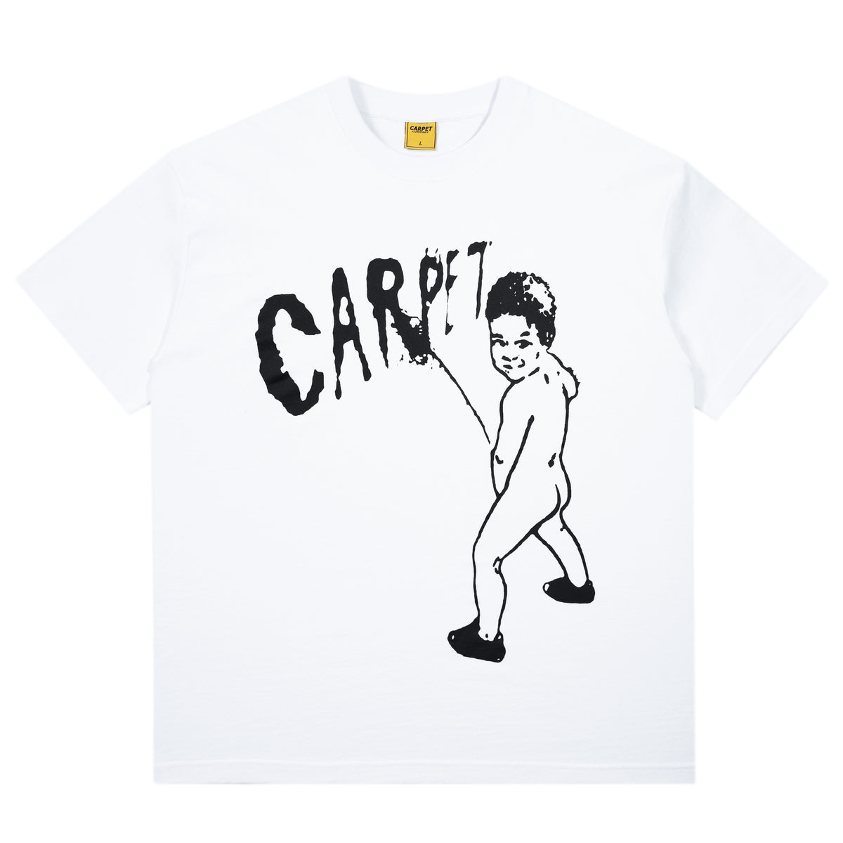 Carpet Co Kid Peeing Tee White
